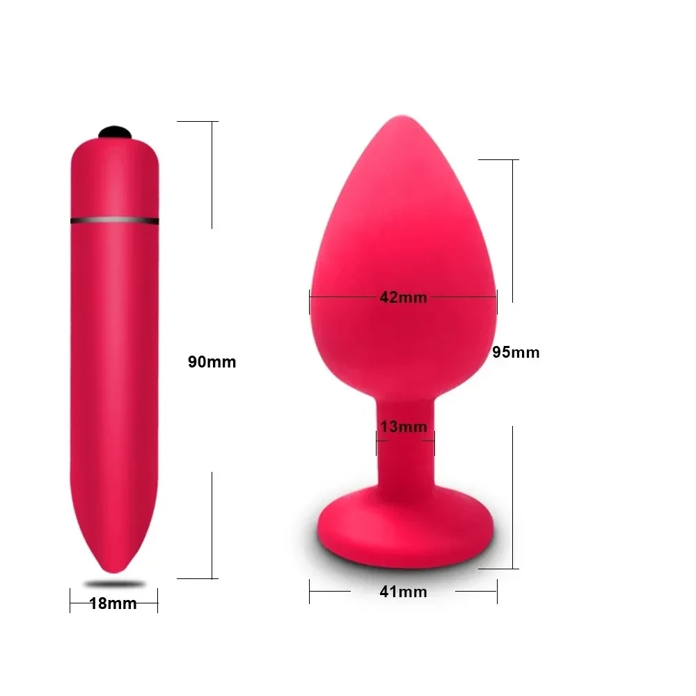 plug anal vibrant 75mm doux