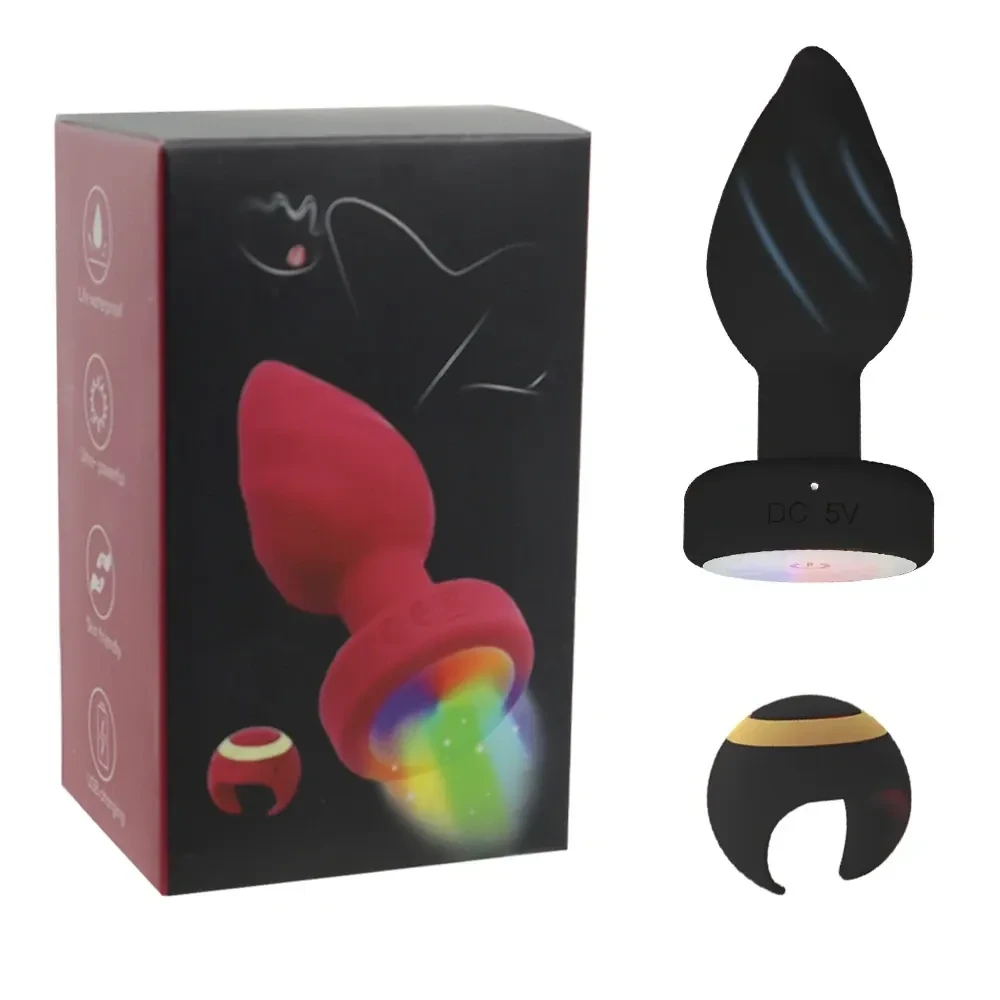 plug anal vibrant a led rechargeable