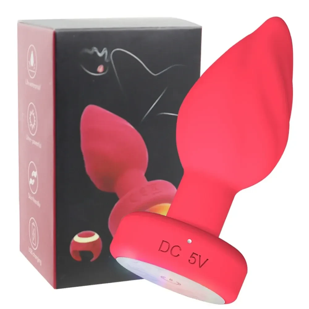 plug anal vibrant avec anneau ergonomique