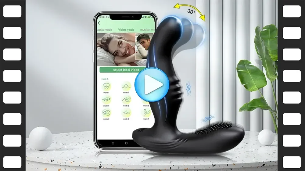 plug anal vibrant avec synchronisation musicale