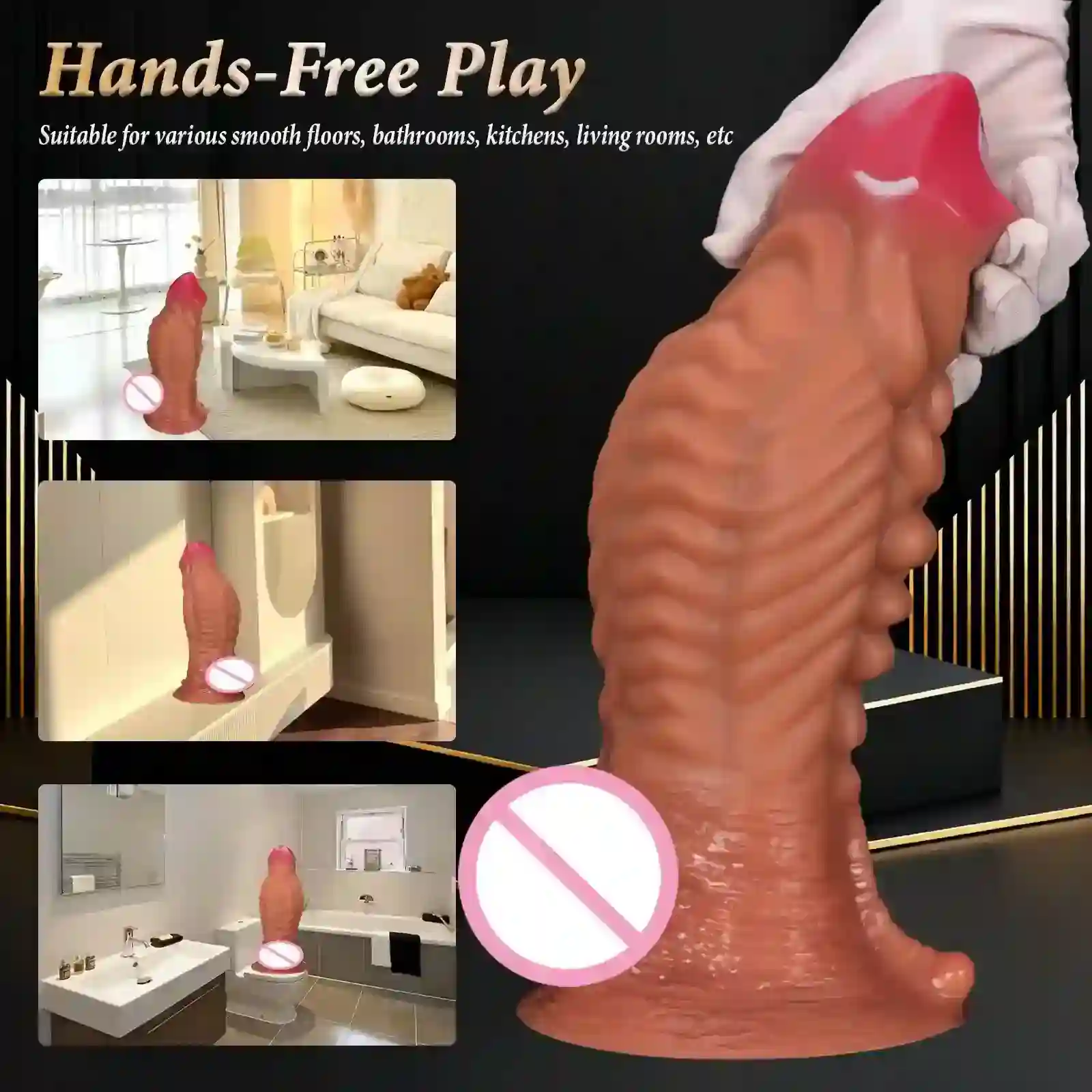 plug anal vibrant avec ventouse 4