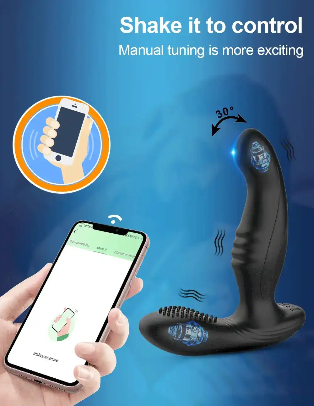 plug anal vibrant en silicone souple 3