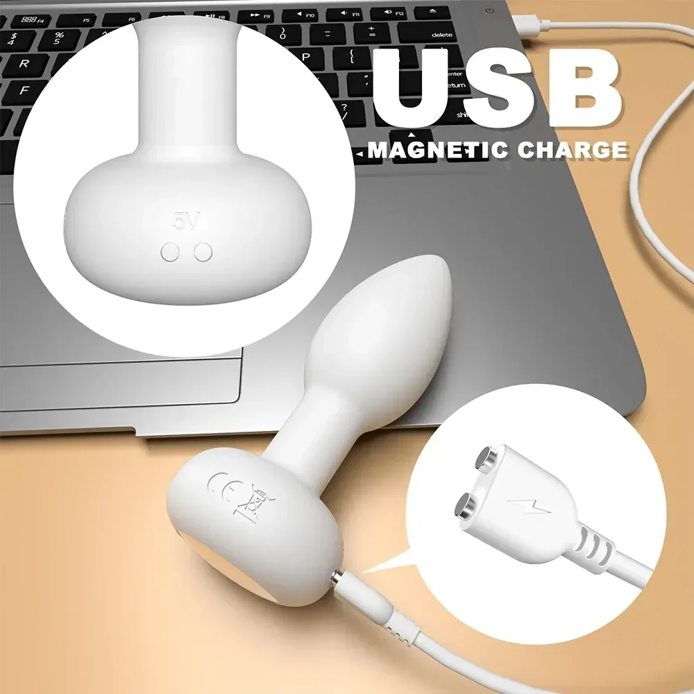 plug anal vibrant en silicone souple 4