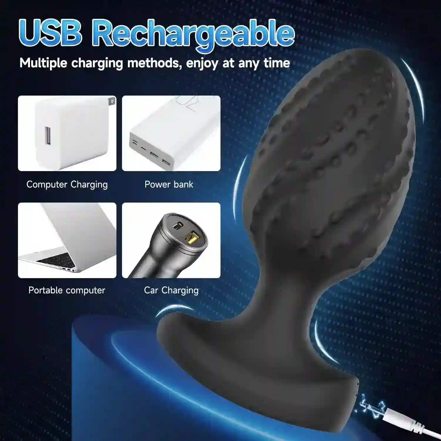 plug anal vibrant ergonomique etanche