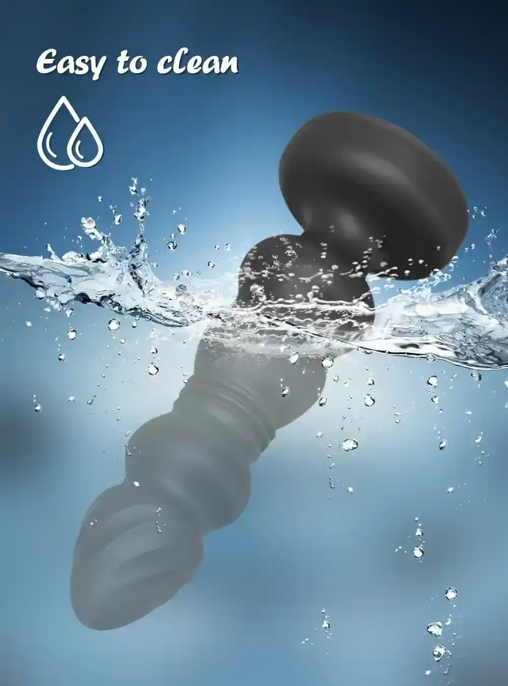 plug anal vibrant ergonomique filete