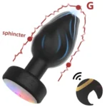 plug anal vibrant étanche en silicone médical