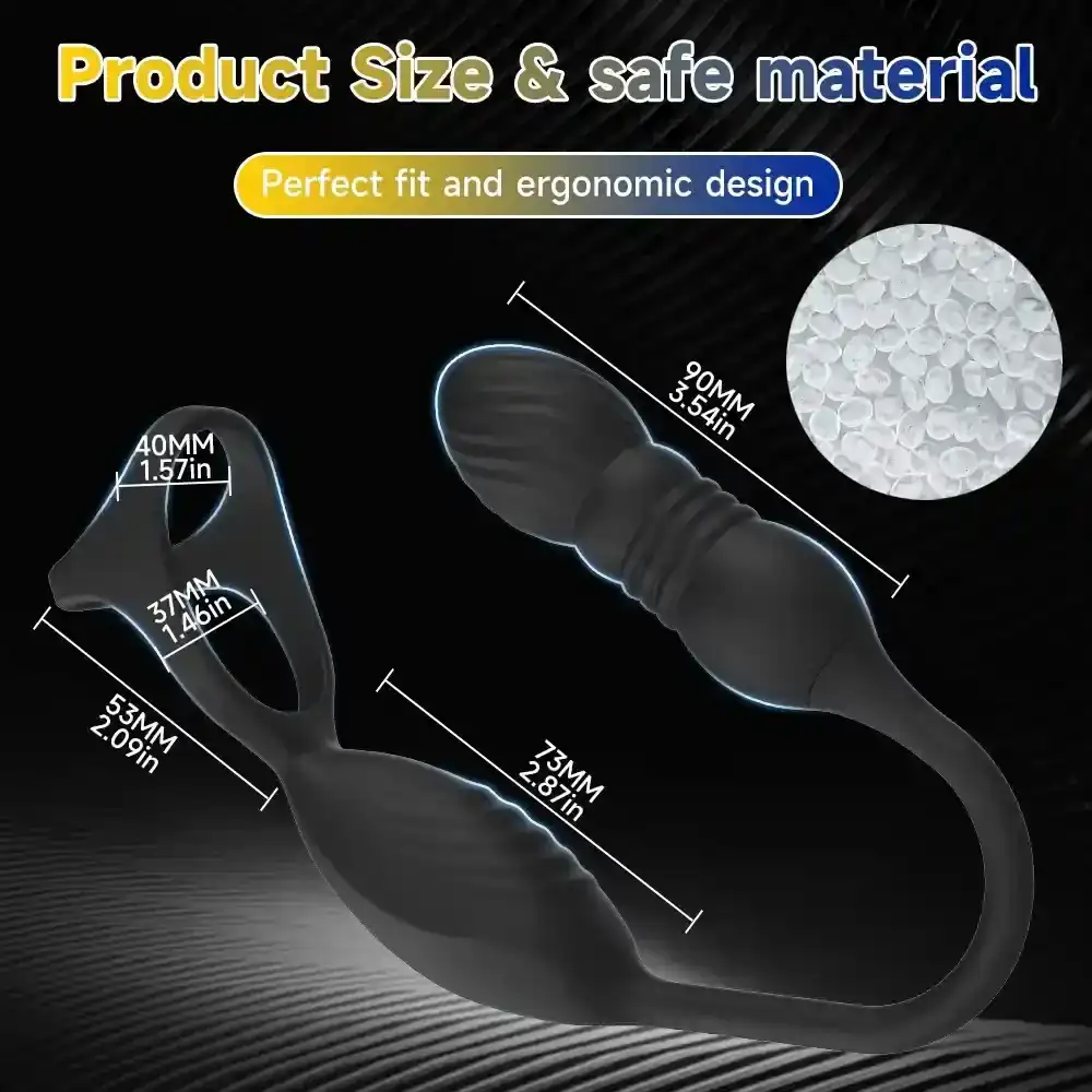 plug anal vibrant etanche silicone medical