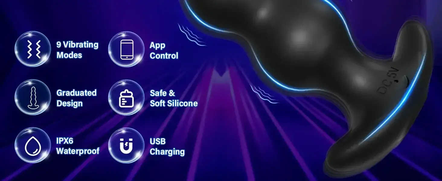 plug anal vibrant pour couple