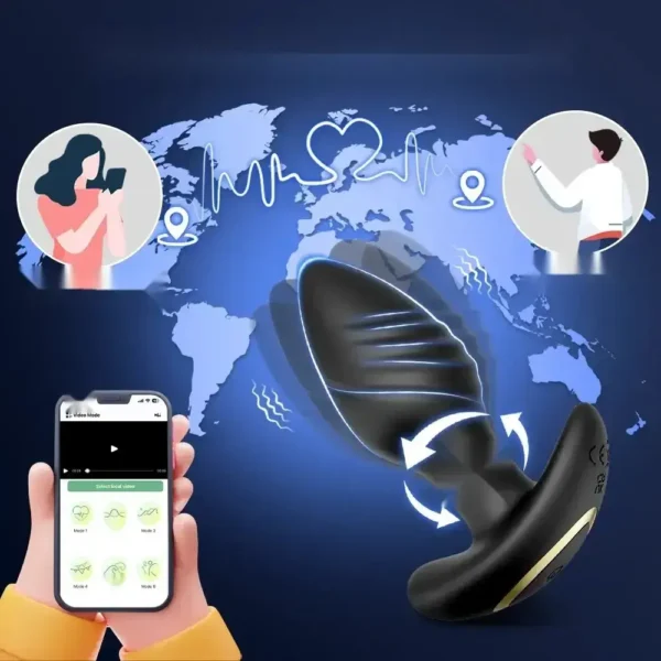 plug anal vibrant pour stimulation anale