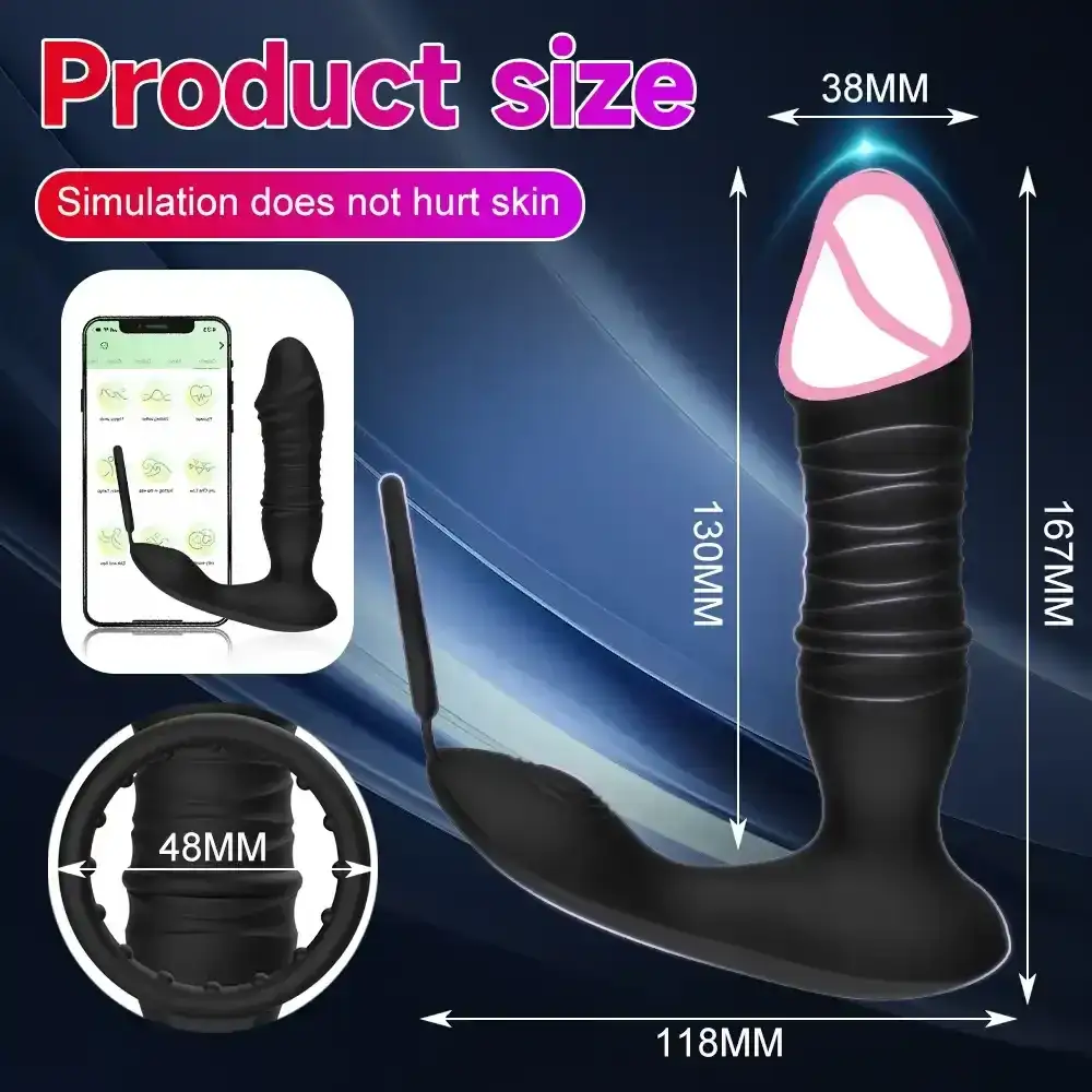 plug anal vibrant prostate connecte waterproof