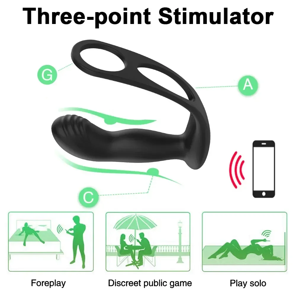 plug anal vibrant prostate silicone medical 1