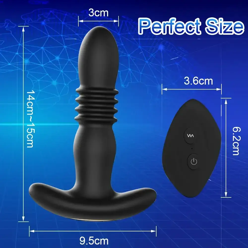 plug anal vibrant prostate silicone waterproof