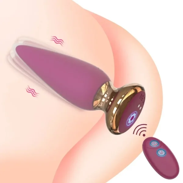 plug anal vibrant rouge facile insertion