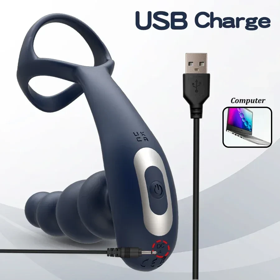 plug anal vibrant silicone rechargeable