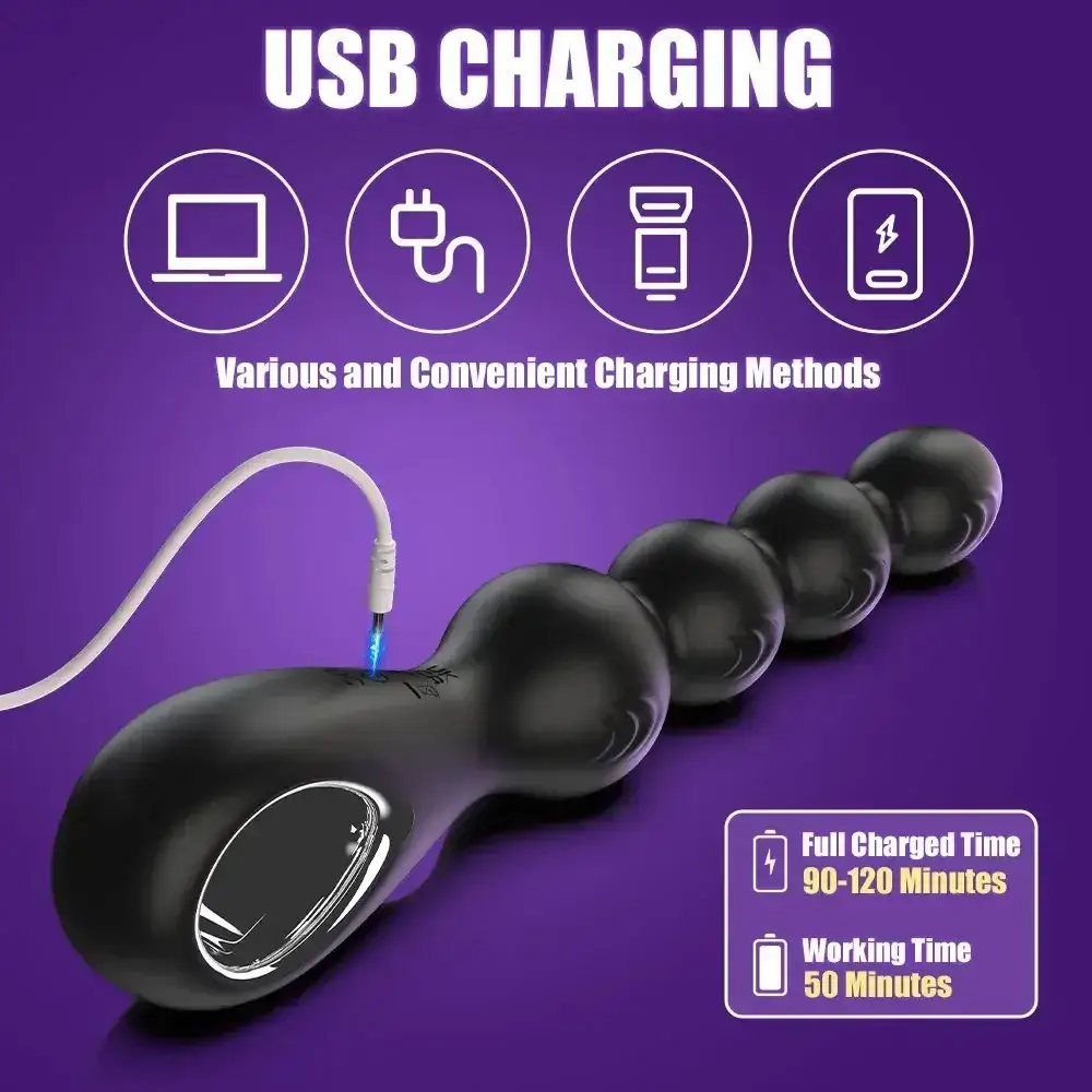 plug anal vibrant waterproof rechargeable