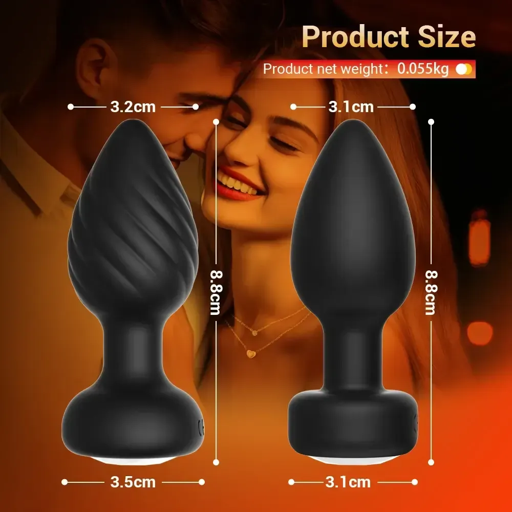 plug anal vibration silicone texture telecommande