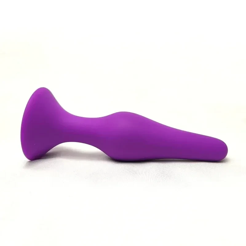 plug anal violet en silicone souple