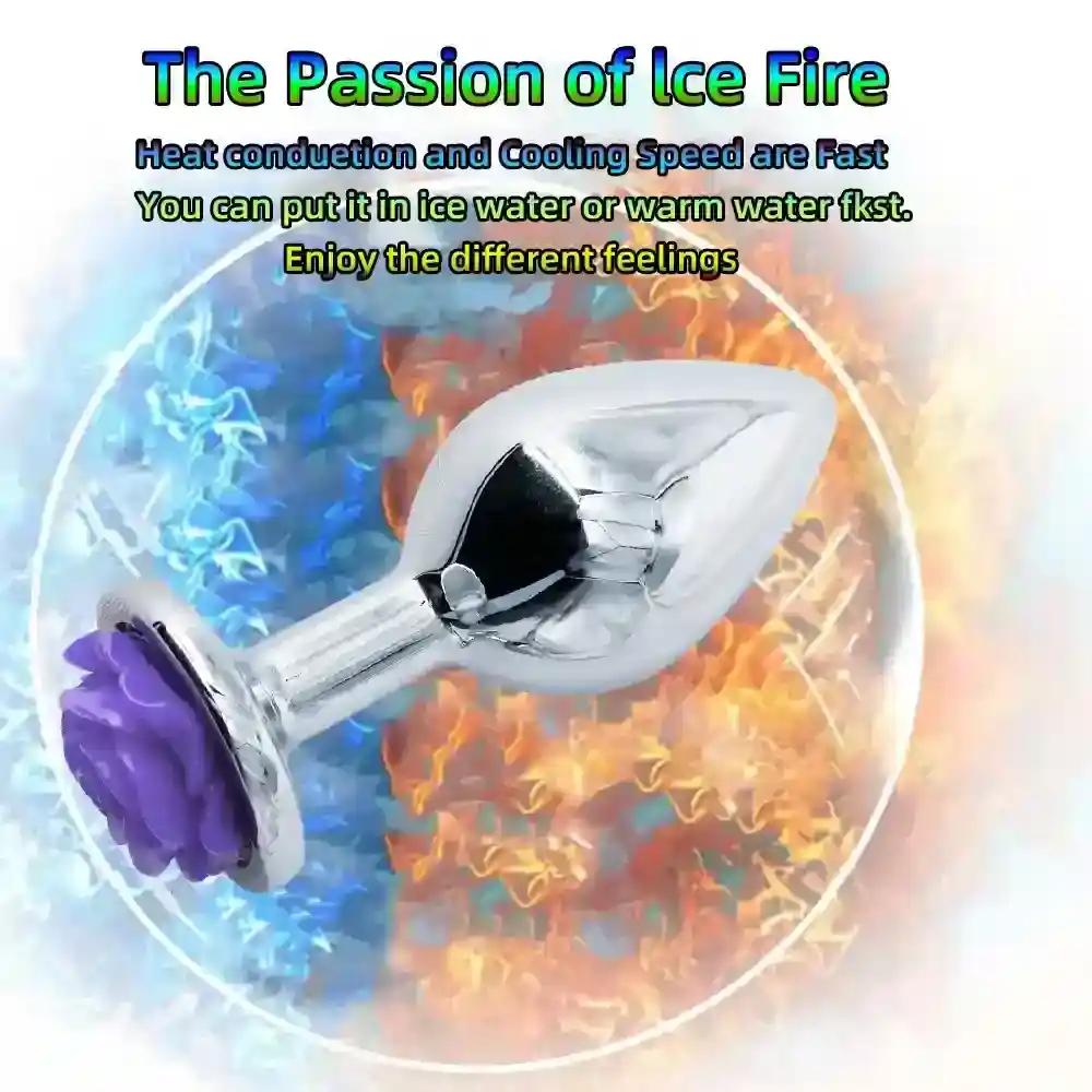 plugs anaux metal rose trois tailles