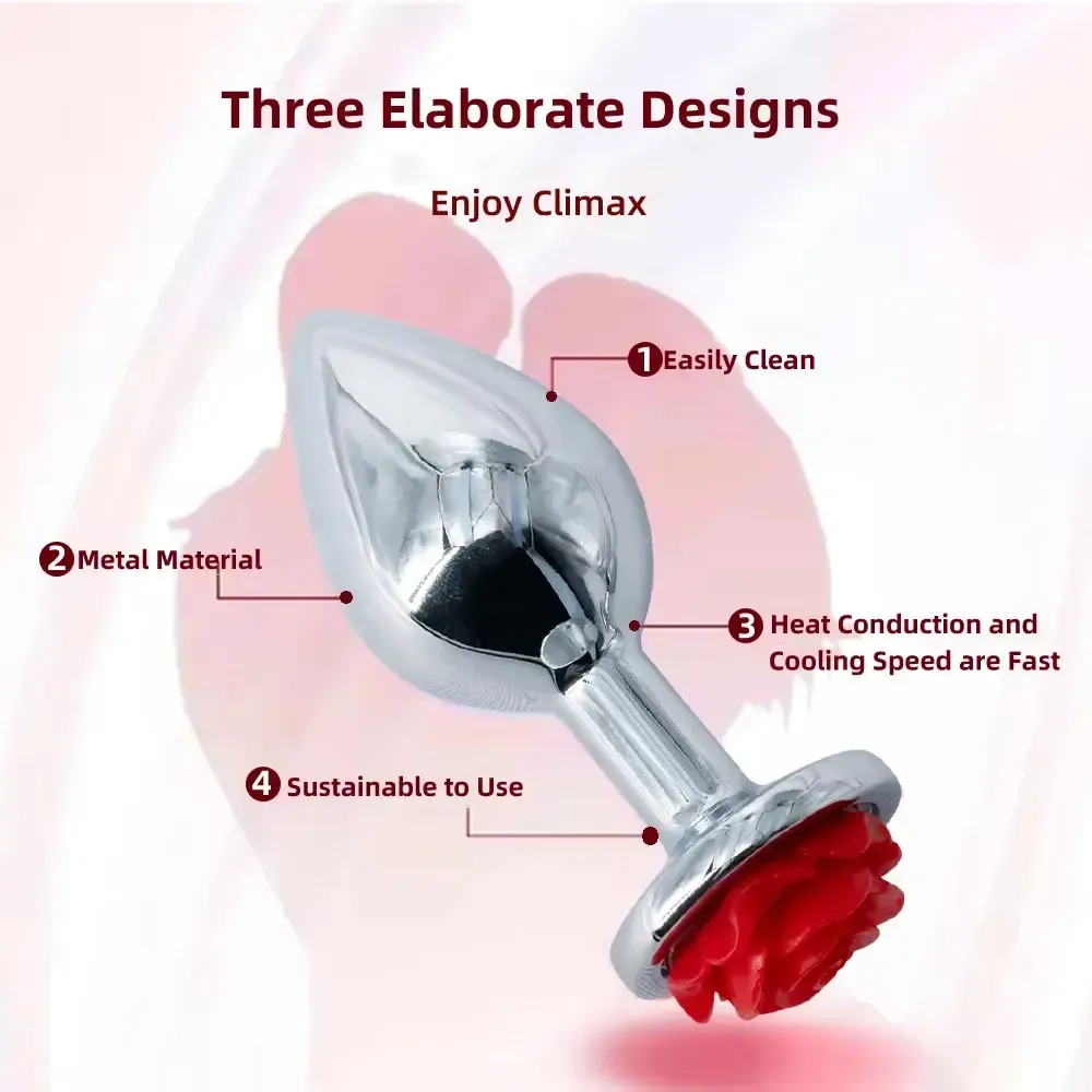 plugs anaux progressifs metal rose