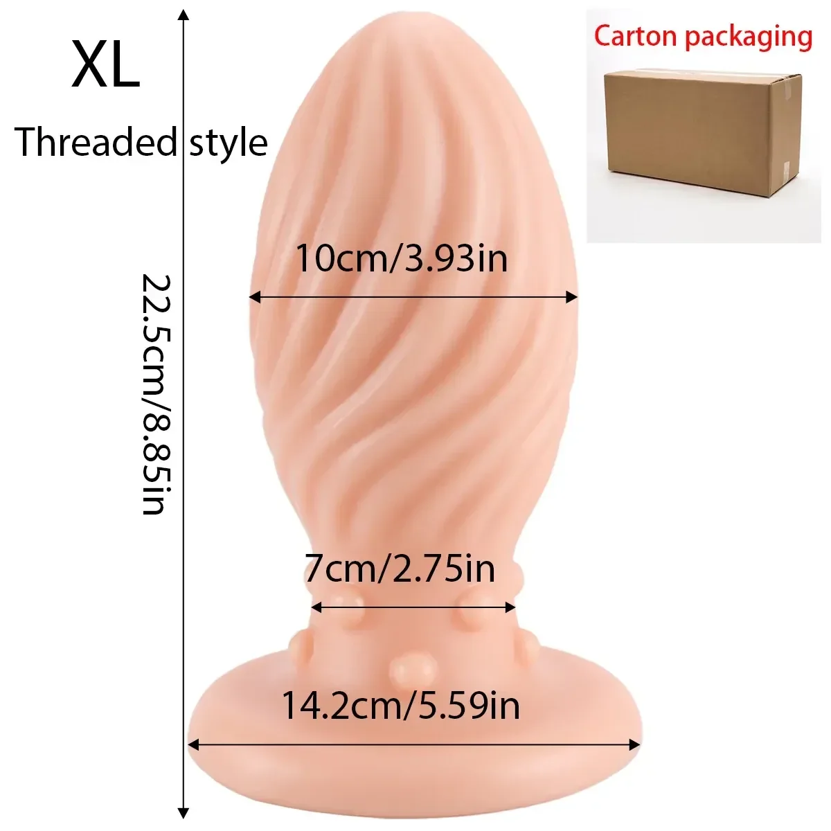 plugs anaux rayures verticales en pvc