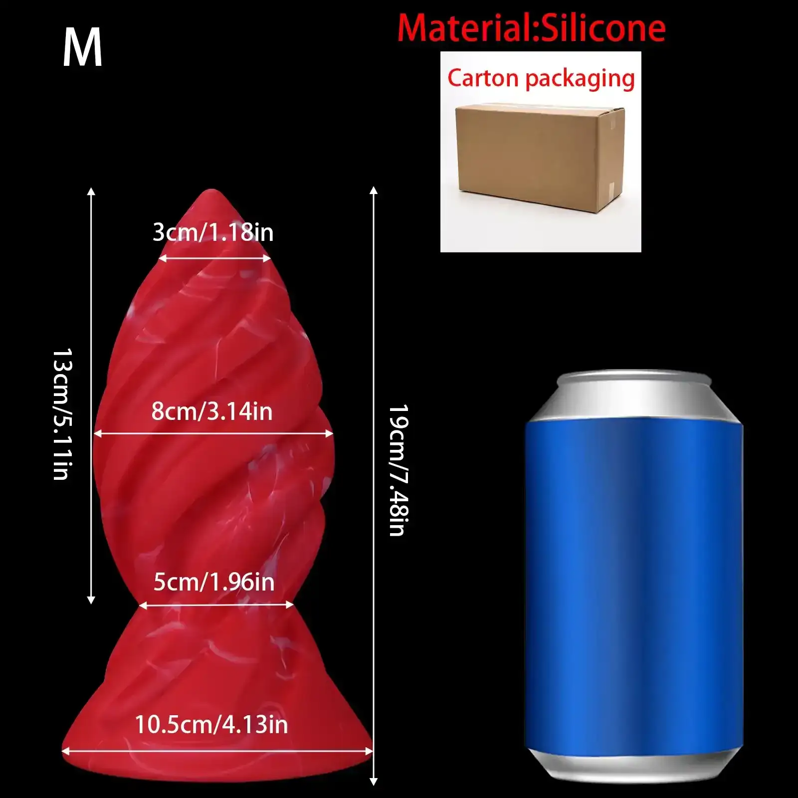 plugs anaux spirale silicone medical