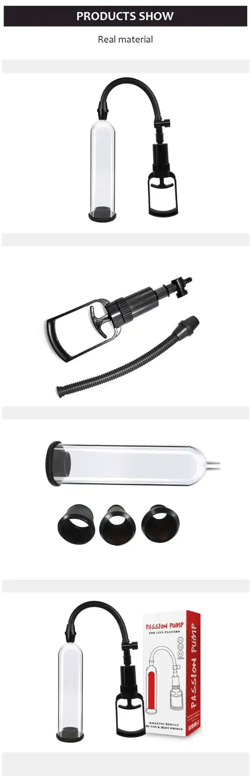 pompe a penis avec anneau silicone