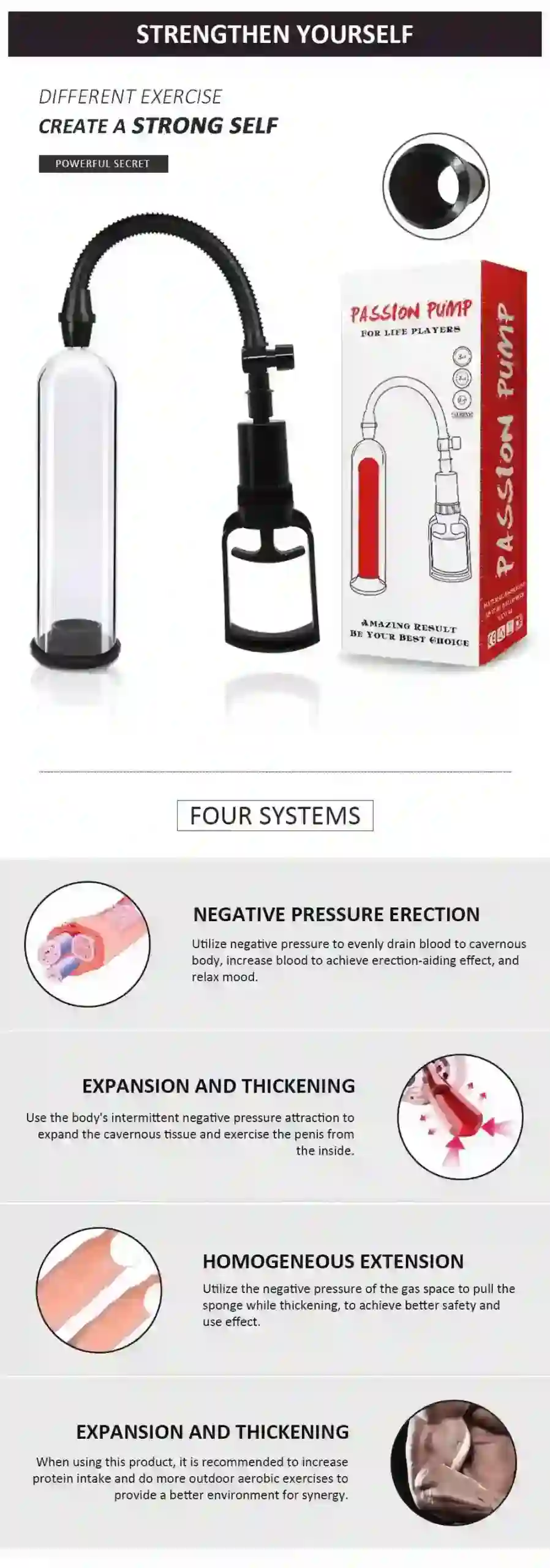 pompe a penis avec valve dechappement