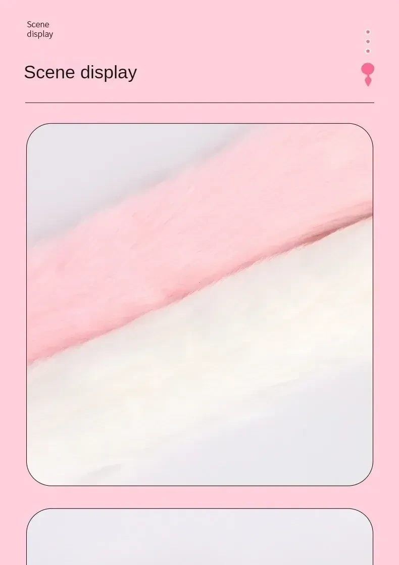 queue de renard en peluche luxe