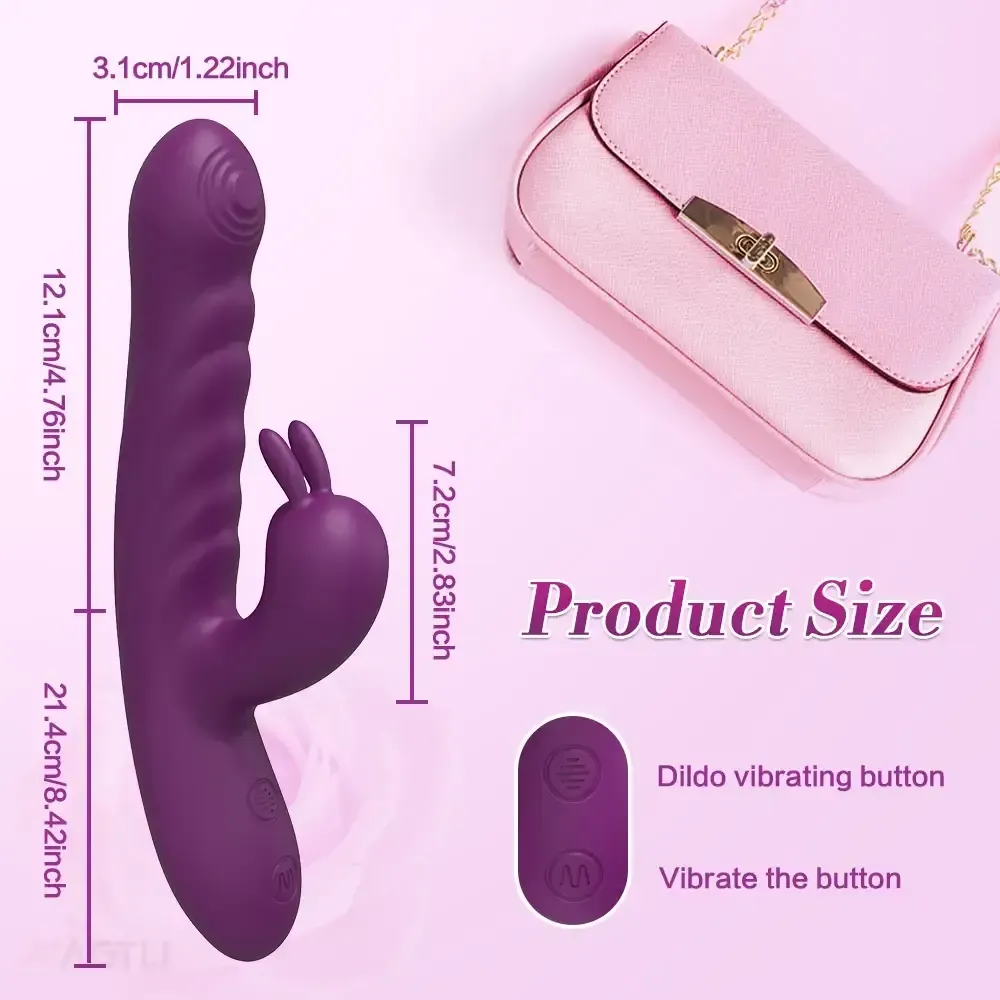 rabbit vibrant en silicone medical 1