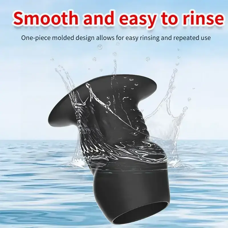 sextoy anal creux silicone medical noir