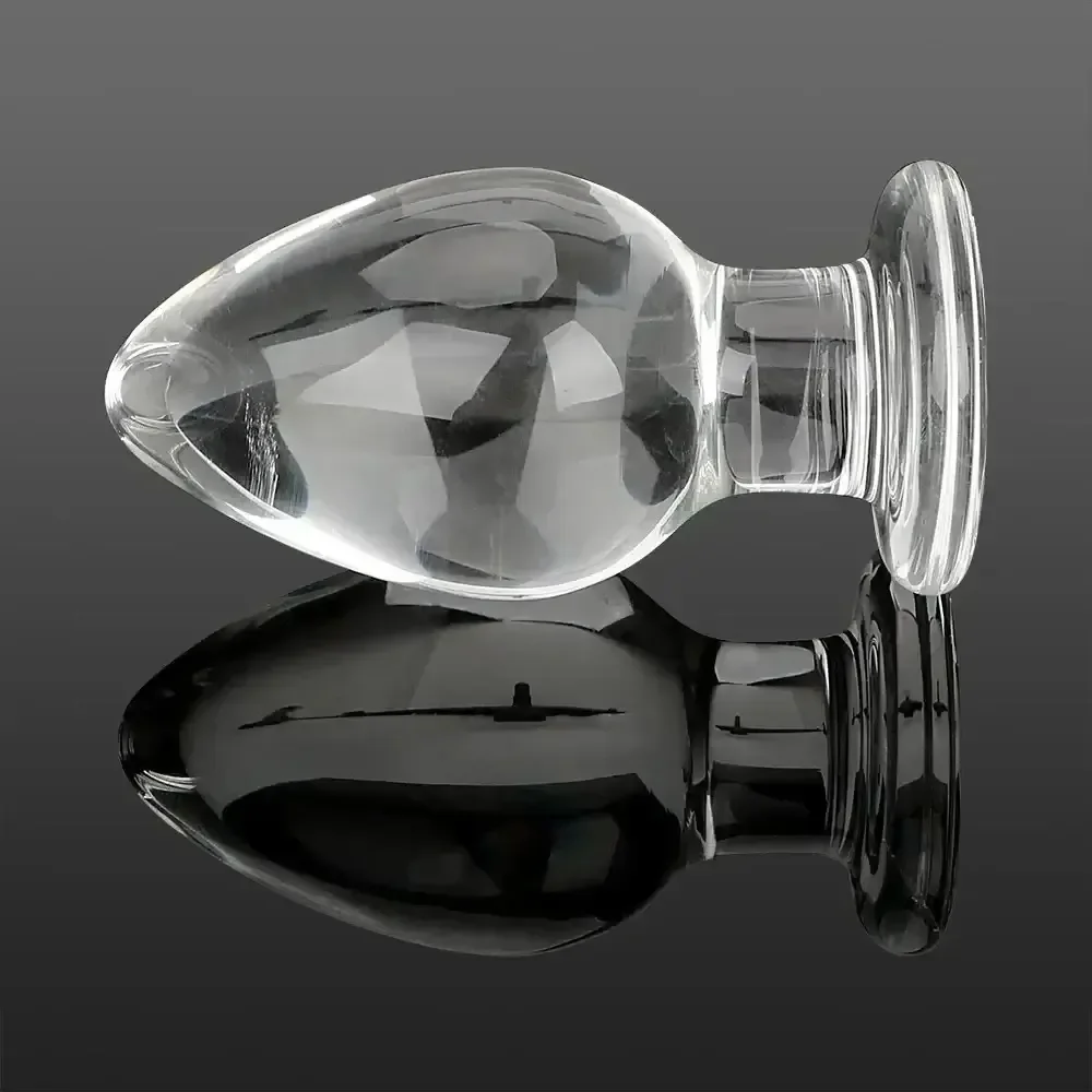 sextoy anal en verre pour couples