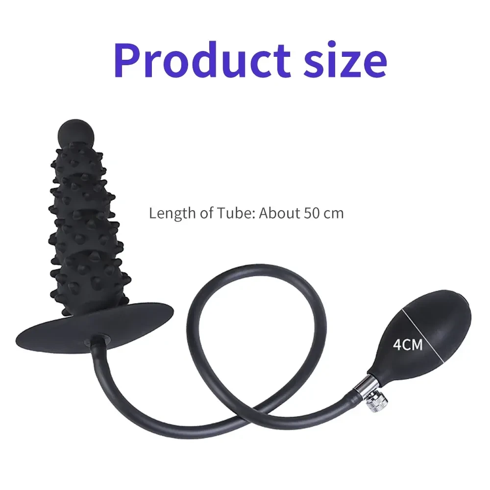 sextoy anal gonflable en silicone 2