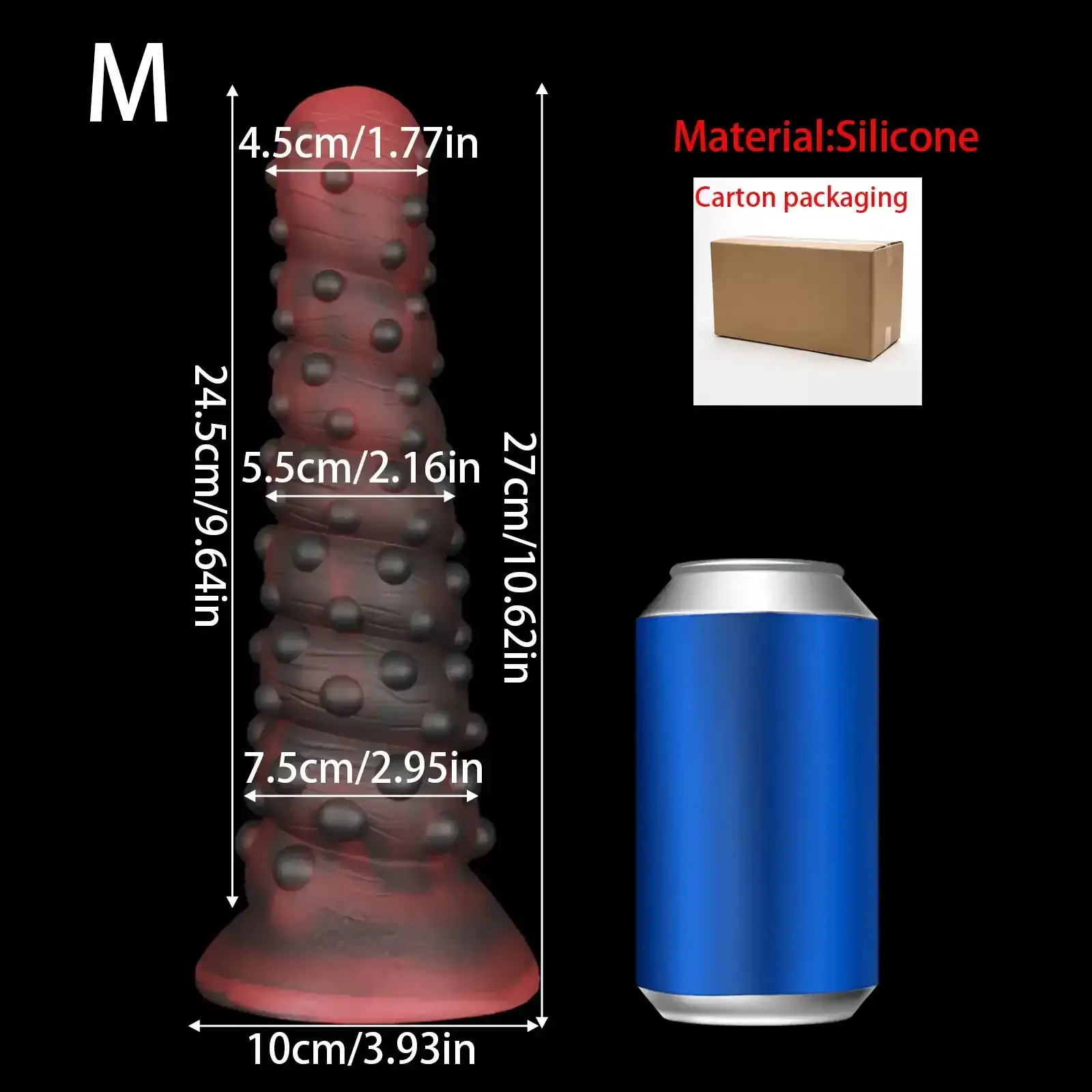 sextoy anal grande taille en silicone