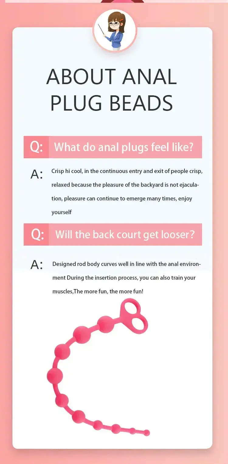 sextoy anal perles silicone medical