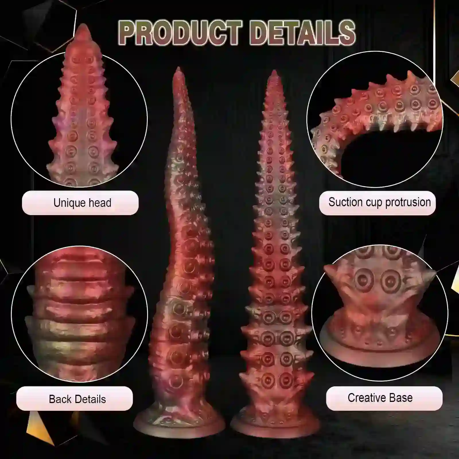 sextoy anal tentacules en silicone liquide