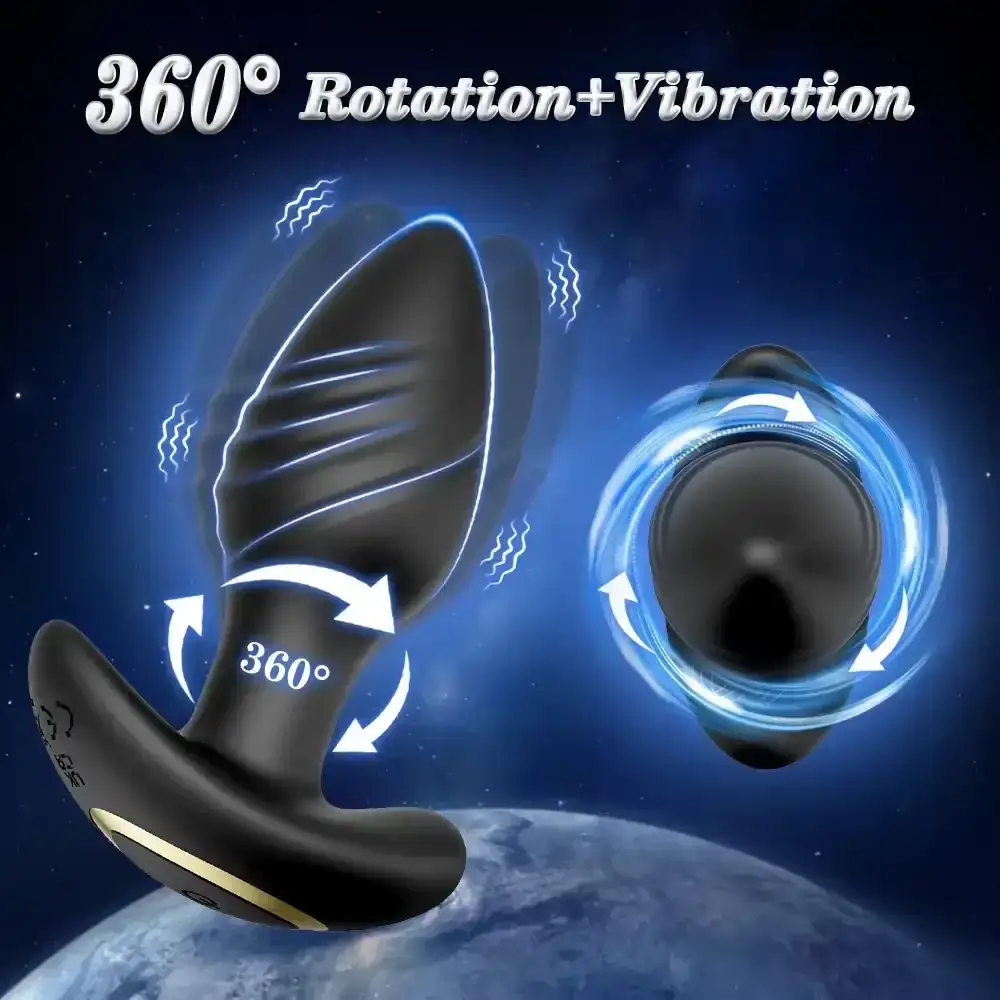 sextoy anal vibrant avec rotations
