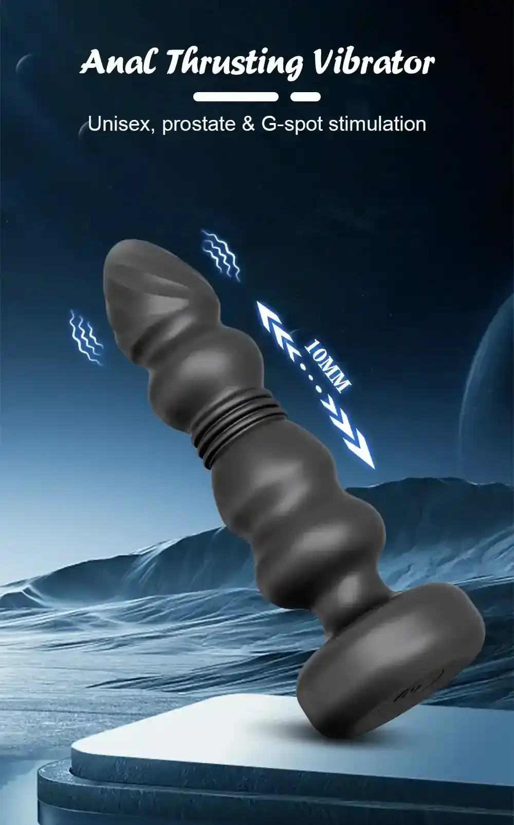 sextoy anal vibrant en silicone 1