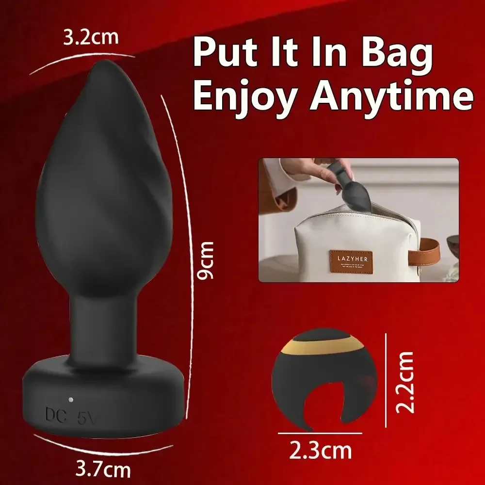 sextoy anal vibrant multicolore télécommandé