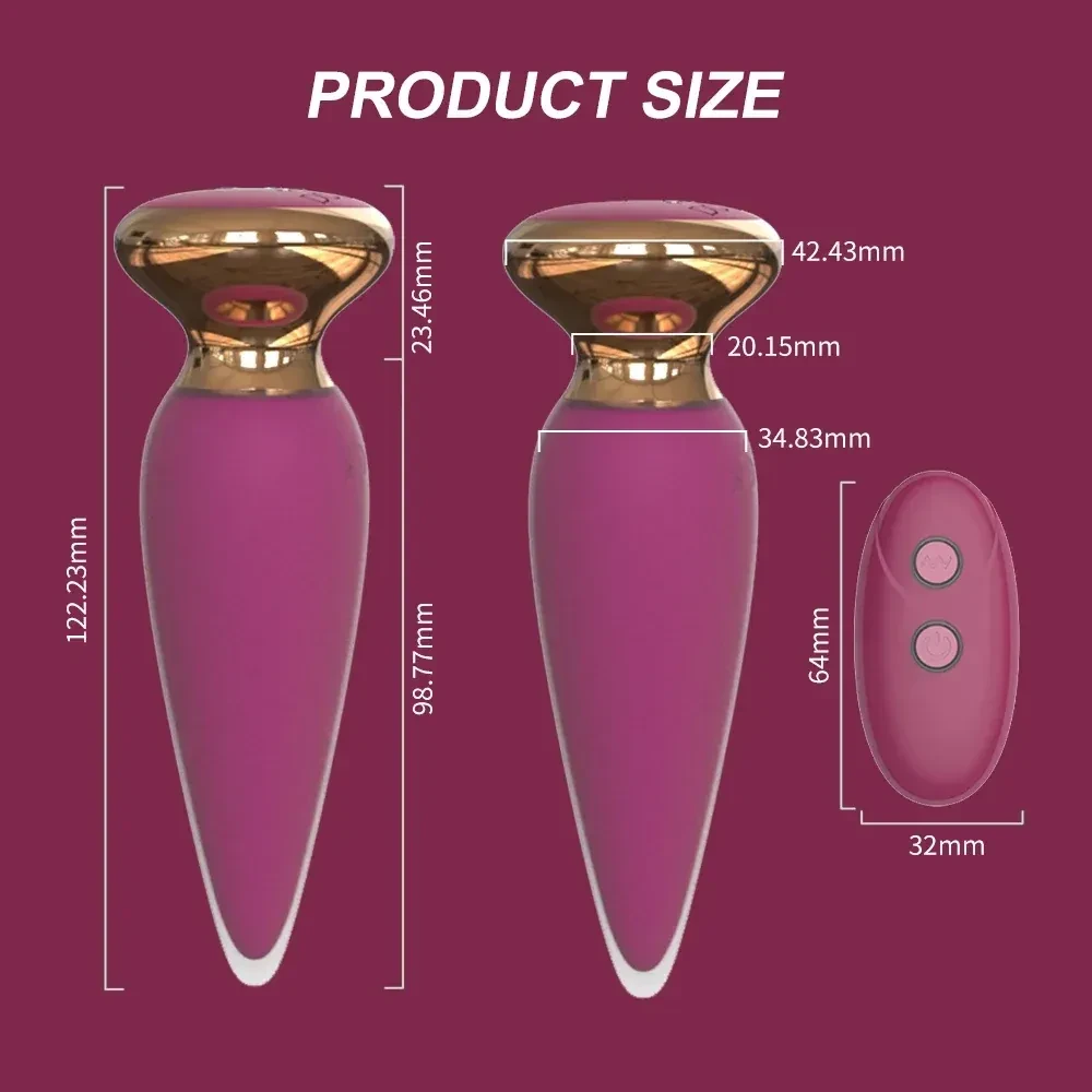 sextoy anal vibrant rouge en silicone