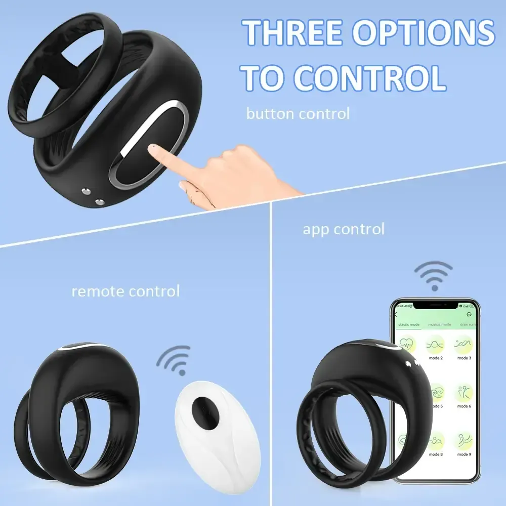 sextoy anneau vibrant controlable par application