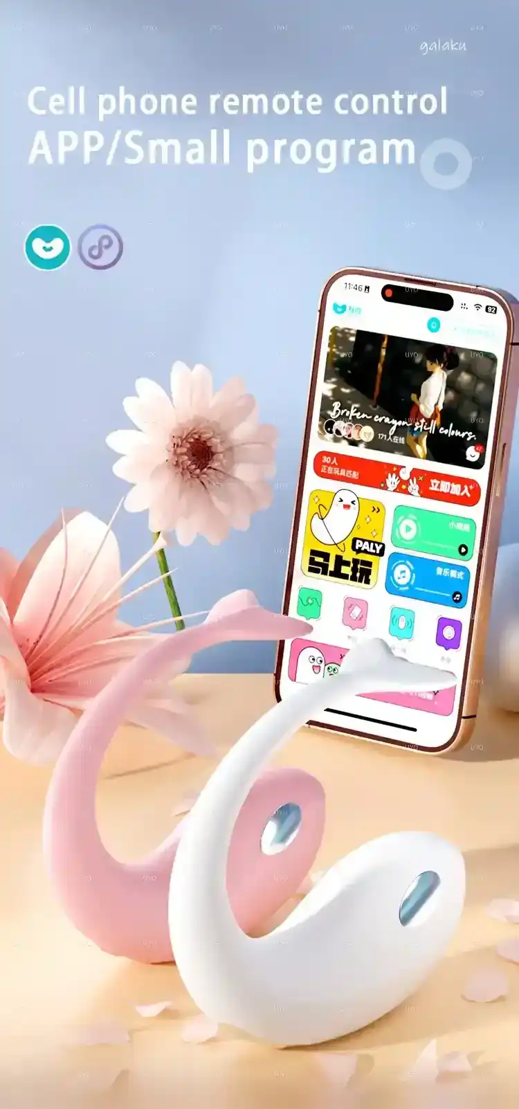 sextoy double stimulation controle application