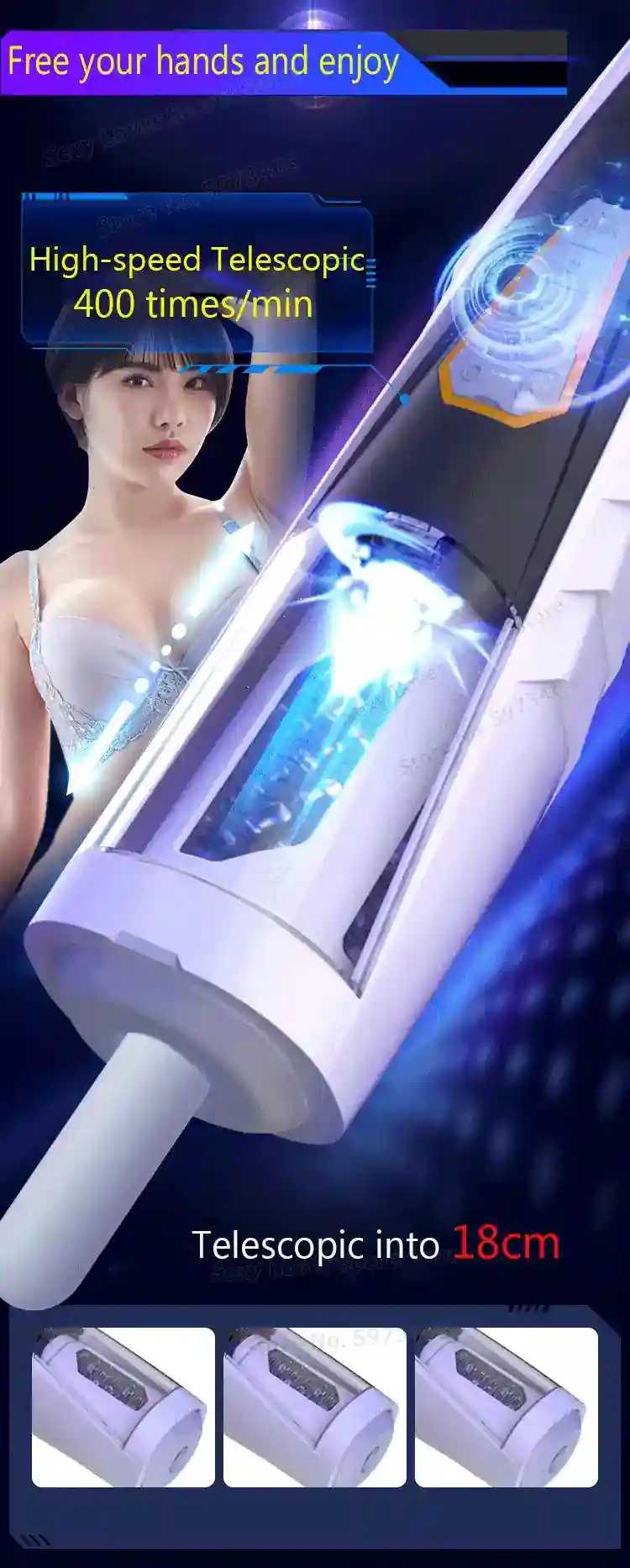 sextoy electrique telescopique pour homme