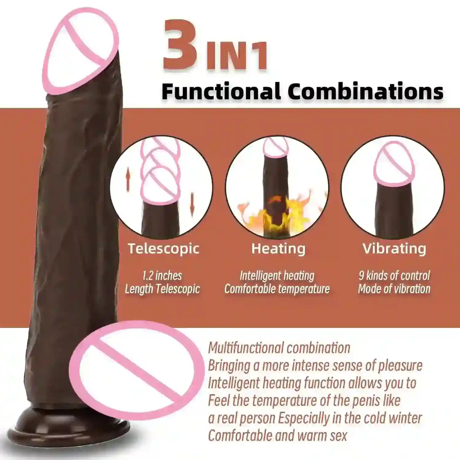 sextoy gode vibrant chauffant telecommande