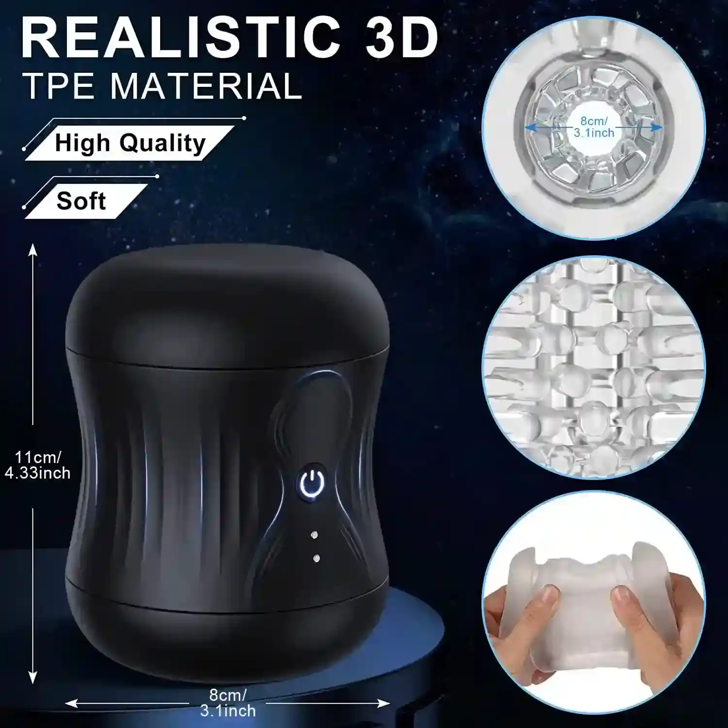 sextoy homme vibrant avec succion integree