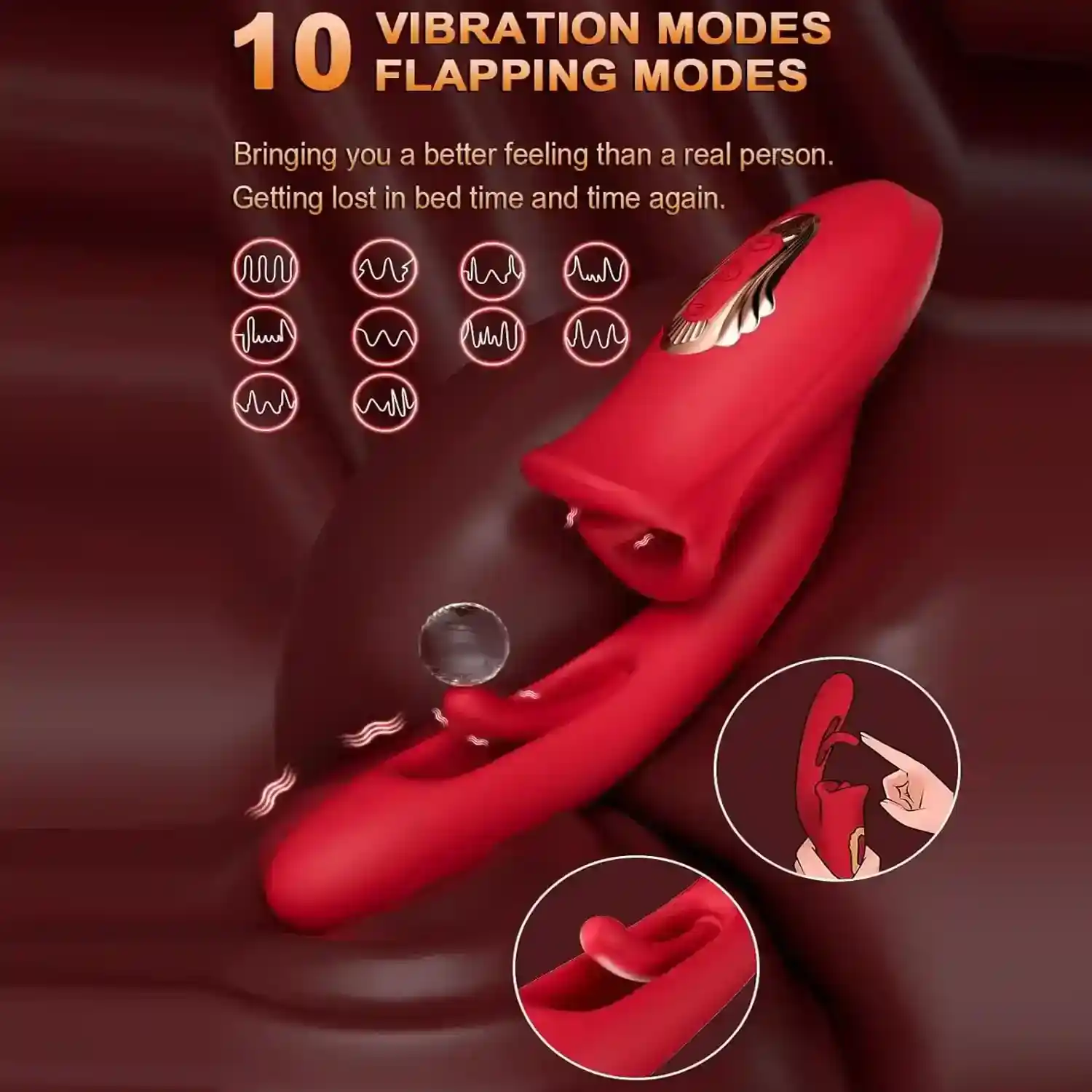 sextoy langue vibrant en silicone