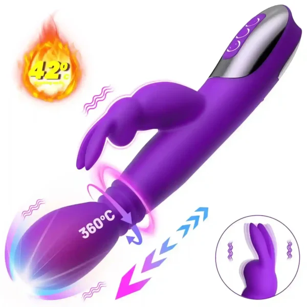 sextoy lapin rotatif vibrant rechargeable