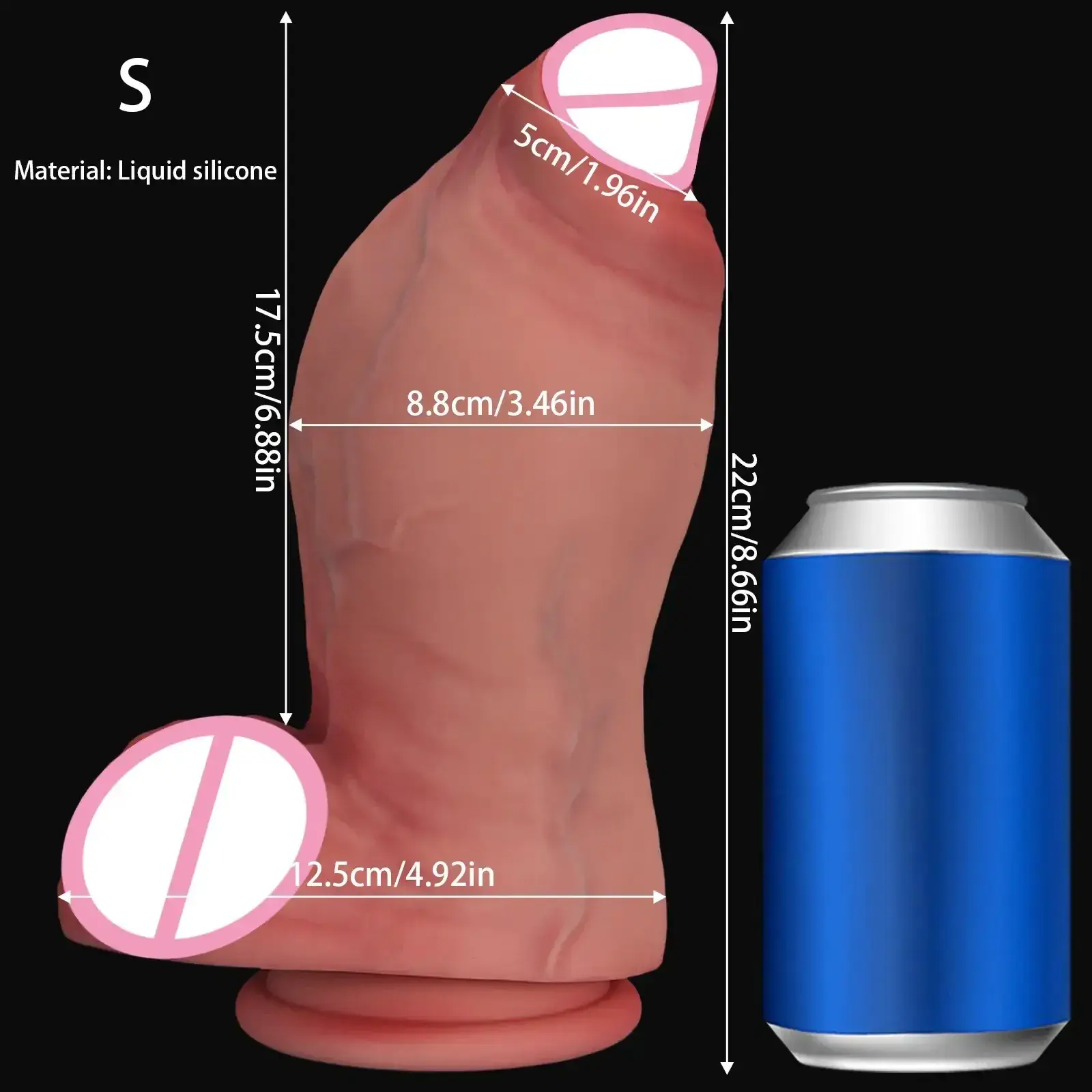 silicone premium gode nœud réaliste