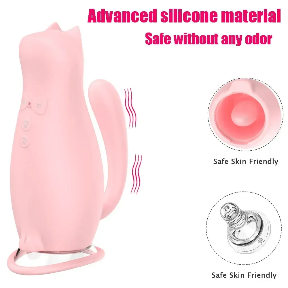 simulateur oral en silicone pour clitoris