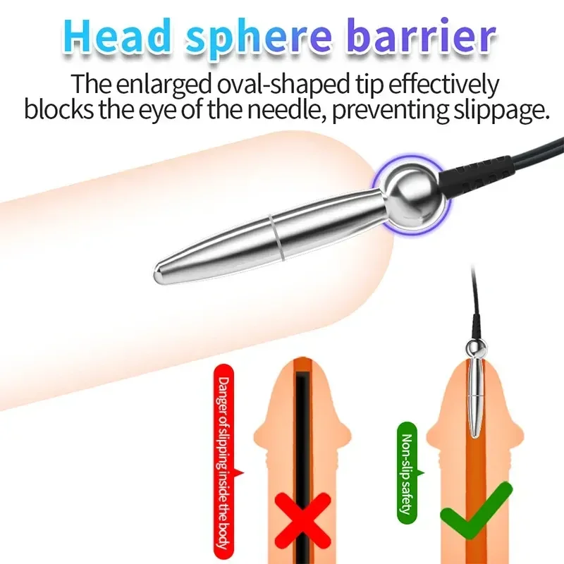 sonde uretrale electrique en acier