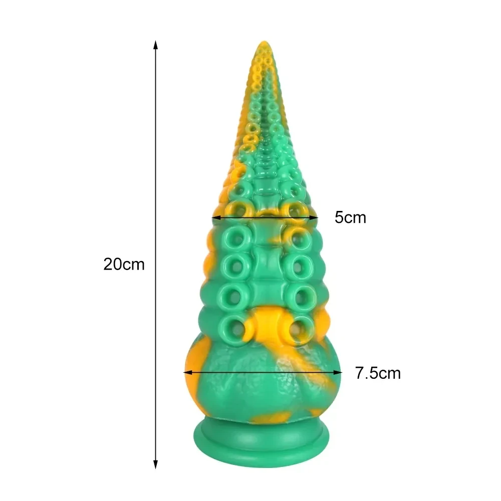 stimulateur anal forme tentacule incurvee